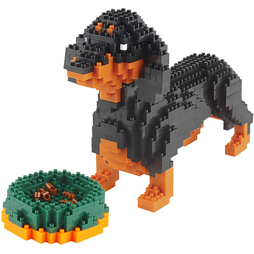 

Mini Dog Building Blocks Micro Pet Building Toy Bricks,898 Pieces KLJM-02 (Dachshund)