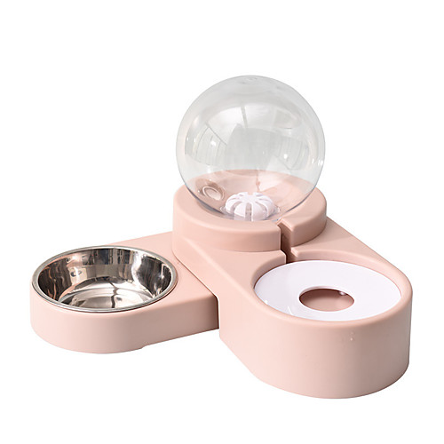 

Dog Cat Pets Bowls & Water Bottles / Feeders / Dog Cat Bowls ABSPC Durable No-Spill Solid Colored Blue Pink Dark Blue Bowls & Feeding