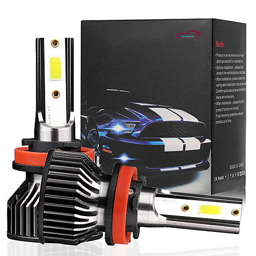 

OTOLAMPARA Mini Model LED Headlight Kit H11 H1 H4 H7 9005 9006 Headlight Replacement Bulb 6500K White Color 2pcs