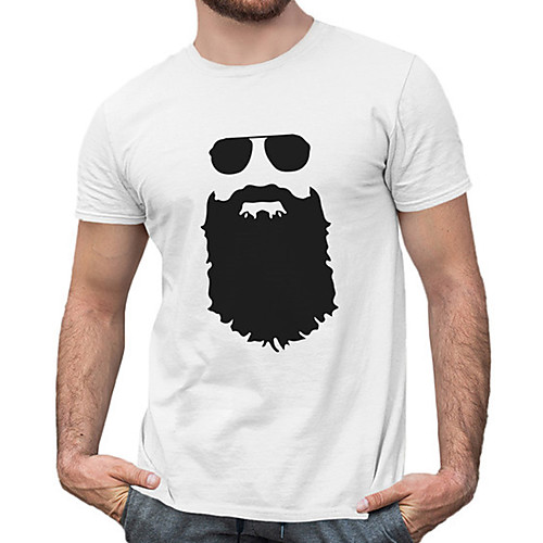 

Men's Unisex Tee T shirt Hot Stamping Graphic Prints Portrait Plus Size Print Short Sleeve Casual Tops Cotton Basic Fashion Designer Big and Tall White