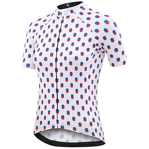 

21Grams Women's Short Sleeve Cycling Jersey Summer Spandex Polyester White Bike Jersey Top Mountain Bike MTB Road Bike Cycling Quick Dry Moisture Wicking Breathable Sports Clothing Apparel / Stretchy