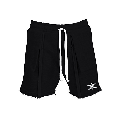 

Men's Sports & Outdoors Streetwear Comfort Breathable Soft Sports Casual Fitness Active Shorts Pants Letter Knee Length Drawstring Elastic Waist Black Dark Gray Navy Blue Gray