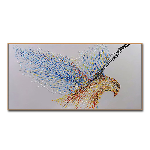 

Oil Painting Handmade Hand Painted Wall Art Mintura Eagle Animal Home Decoration Decor Rolled Canvas No Frame Unstretched