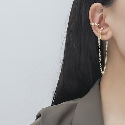 

Earrings Link / Chain Stylish Trendy Earrings Jewelry Gold For Street