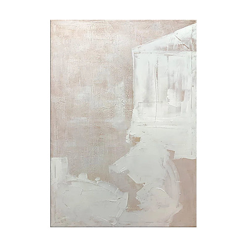 

Oil Painting Handmade Hand Painted Wall Art Contemporary Abstract White Minimalist Home Decoration Decor Rolled Canvas No Frame Unstretched