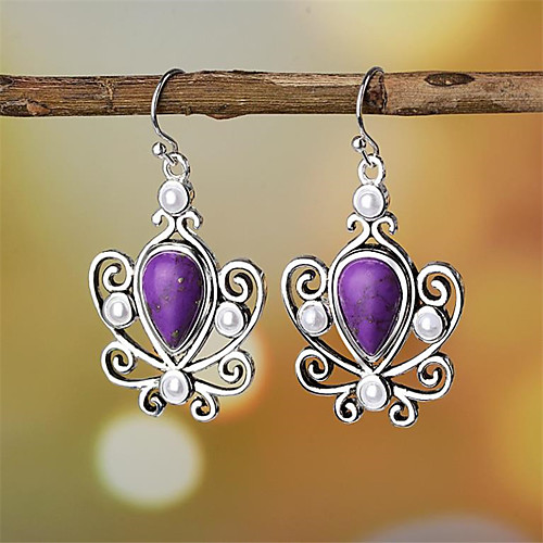 

Women's Hoop Earrings Classic Fashion Romantic Punk Trendy Cute Sweet Earrings Jewelry Silver For Street Gift Date Birthday Festival 1 Pair