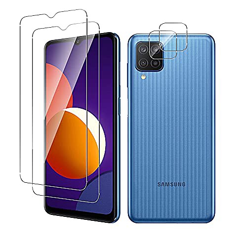 

Phone Screen Protector For SAMSUNG S21 S21 Plus S21 Ultra Galaxy A32 Galaxy A52 Tempered Glass 4 pcs High Definition (HD) Scratch Proof Front & Camera Lens Protector Phone Accessory
