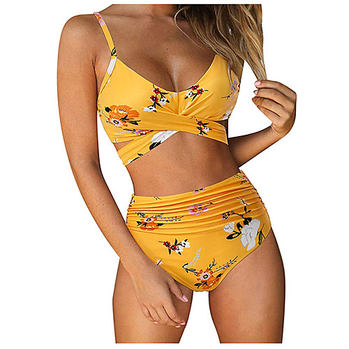 

Women's Black flower Light blue flower Dark green flower B001 yellow B001 color B001 purple B001 white Solid Color Tie Dye Spring Summer Fashion Sexy Beach S M L XL