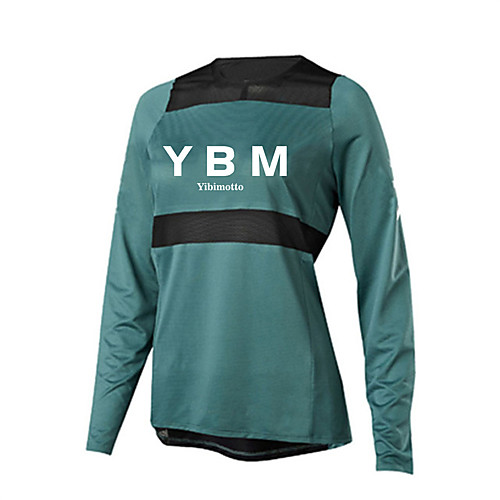 

CAWANFLY Women's Long Sleeve Cycling Jersey Summer Dark Green Bike Top Mountain Bike MTB Road Bike Cycling Quick Dry Sports Clothing Apparel / Micro-elastic