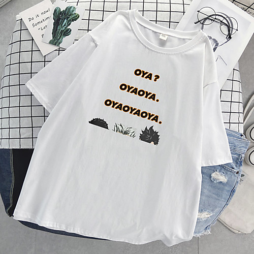 

Inspired by Haikyuu Cosplay Cosplay Costume T-shirt Polyester / Cotton Blend Print T-shirt For Women's / Men's