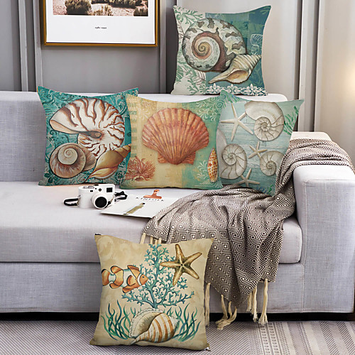 

Double Side Cushion Cover 5pc Soft Decorative Square Throw Pillow Cover Cushion Case Pillowcase for Sofa Bedroom Superior Quality Machine Washable