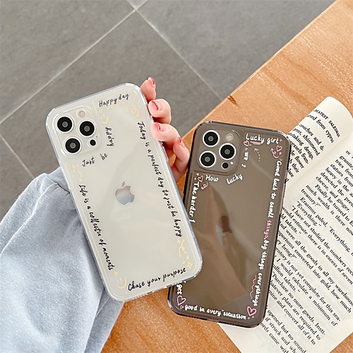 

Phone Case For Apple Back Cover iPhone 12 Pro Max 11 SE 2020 X XR XS Max 8 7 Shockproof Dustproof Transparent TPU
