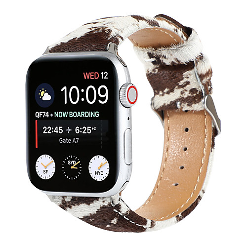 

Smart Watch Band for Apple iWatch 1 pcs Classic Buckle Genuine Leather Replacement Wrist Strap for Apple Watch Series SE / 6/5/4/3/2/1