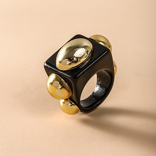 

Ring Retro Resin Punk Baroque European 1pc 8