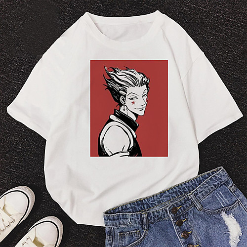 

Inspired by Hunter X Hunter Cosplay Cosplay Costume T-shirt Polyester / Cotton Blend Print Harajuku Graphic Kawaii T-shirt For Women's / Men's