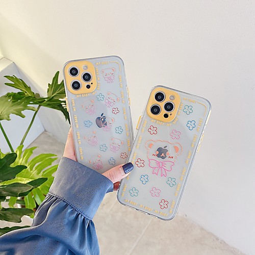 

Phone Case For Apple Back Cover iPhone 12 Pro Max 11 SE 2020 X XR XS Max 8 7 Shockproof Dustproof Panda Animal TPU