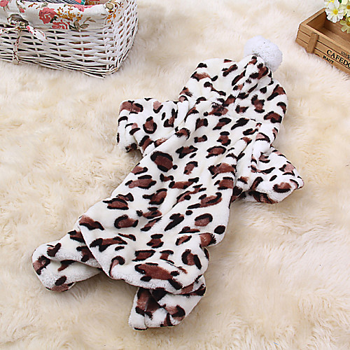 

Dog Cat Jumpsuit Elegant Adorable Cute Dailywear Casual / Daily Winter Dog Clothes Puppy Clothes Dog Outfits Breathable Black Pink Brown Costume for Girl and Boy Dog Flannel Fabric S M L XL