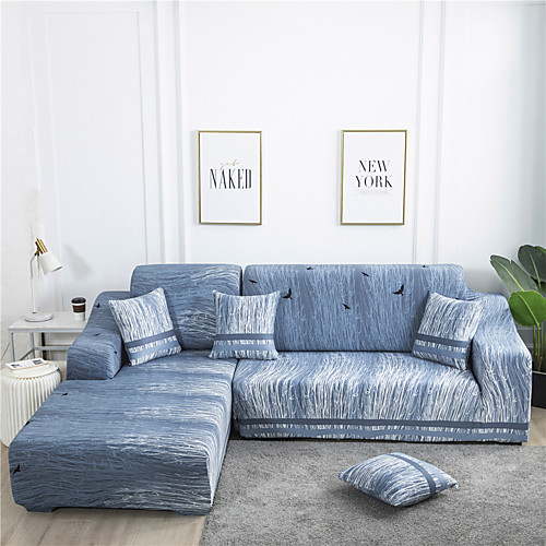 

Stretch Sofa Cover Slipcover Elastic Sectional Couch Armchair Loveseat 4 Or 3 Seater L Shape Botanical Plant Soft Durable