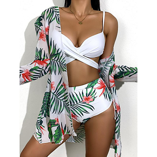 

Women's Three Piece Swimsuit High Waist Slim Picture 8 Picture 9 Picture 1 Picture 2 Picture 3 Swimwear Bathing Suits New Vacation Fashion / Padded Bras / Beach