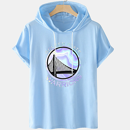 

Men's Unisex Tee T shirt Hot Stamping Graphic Prints Letter Plus Size Short Sleeve Casual Tops Cotton Basic Designer Big and Tall White Blue Black