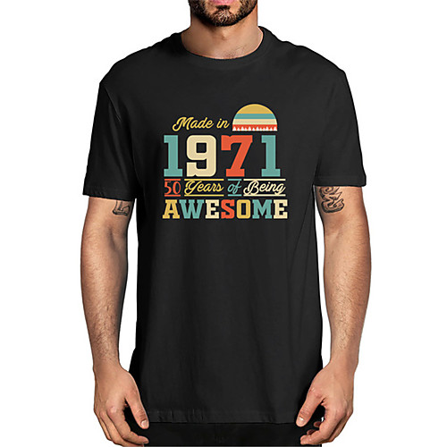 

Men's Unisex Tee T shirt Hot Stamping Graphic Prints Letter Plus Size Print Short Sleeve Casual Tops Cotton Basic Fashion Designer Big and Tall White Black Wine