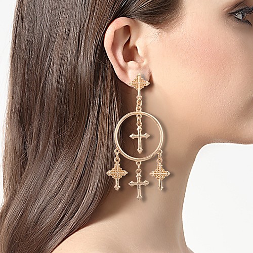 

Women's Drop Earrings Drop Simple Earrings Jewelry Gold For Festival 1 Pair