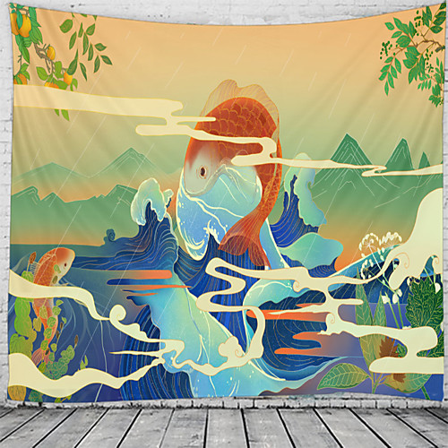 

Japanese Style Wall Tapestry Art Decor Blanket Curtain Hanging Home Bedroom Living Room Decoration Beautiful View From The Window