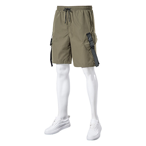 

Men's Shorts Cargo Outdoor Sports Casual Sports Shorts Tactical Cargo Pants Plain Knee Length Black Army Green Grey Khaki