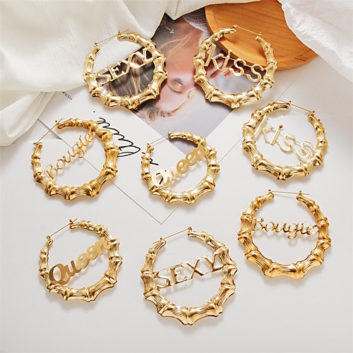 

Women's Earrings Circle Stylish Punk Earrings Jewelry Gold For Street