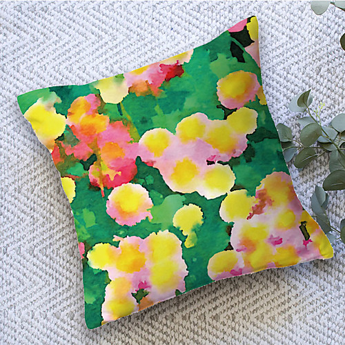 

Double Side Cushion Cover 1PC Soft Decorative Square Throw Pillow Cover Cushion Case Pillowcase for Sofa Bedroom Livingroom Outdoor Superior Quality Machine Washable Outdoor Cushion for Sofa Couch Bed Chair