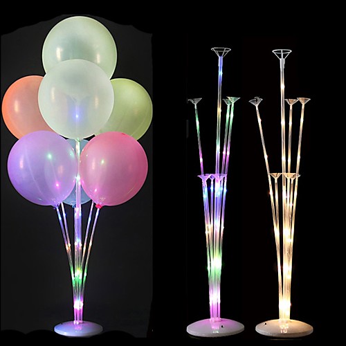

Night Light Balloon Stand Display Stand Happy Birthday Wedding Party Decoration Balloon Arch Stand Floating Balloon Support Column