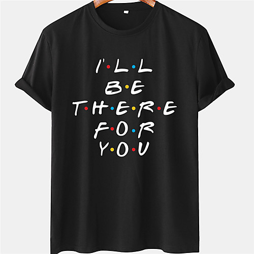 

Men's Unisex Tee T shirt Hot Stamping Text Graphic Prints Plus Size Short Sleeve Casual Tops 100% Cotton Basic Designer Big and Tall White Black