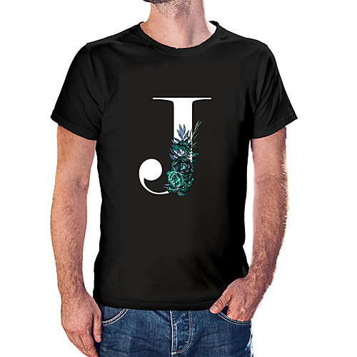 

Men's Unisex Tee T shirt Hot Stamping Floral Graphic Prints Letter Plus Size Print Short Sleeve Casual Tops Cotton Basic Fashion Designer Big and Tall White Wine Black