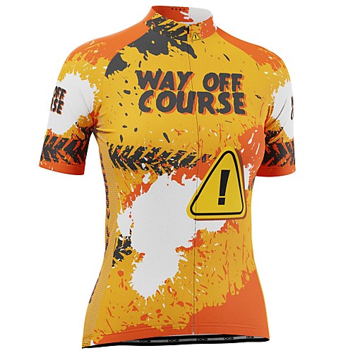 

21Grams Women's Short Sleeve Cycling Jersey Summer Spandex Polyester Pink Orange Bike Jersey Top Mountain Bike MTB Road Bike Cycling Quick Dry Moisture Wicking Breathable Sports Clothing Apparel