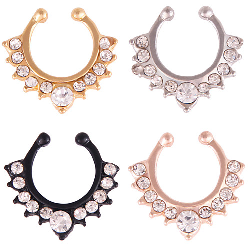 

stainless steel nose lip ring hinged clicker segment septum hoop cartilage tragus sleeper earrings body piercing jewelry braided 10mm