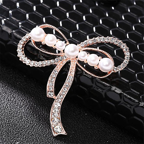 

Women's Pearl Brooches Geometrical Fashion Fashion Brooch Jewelry Gold For Anniversary Office / Career Dailywear