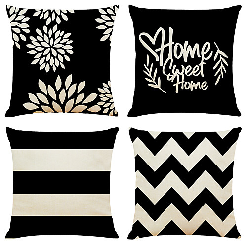 

Double Side Cushion Cover 4PC Soft Decorative Square Throw Pillow Cover Cushion Case Pillowcase for Sofa Bedroom Superior Quality Machine Washable