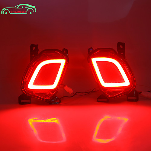 

OTOLAMPARA 1 Set Car LED Brake Lights Bulbs for Toyota Highlander 2015-2019 Year OEM Tail Light Upgraded COB LED Super Lightness Red Color IP68 Waterproof