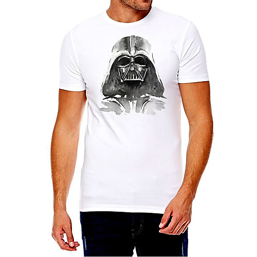 

Men's Unisex Tee T shirt Hot Stamping Graphic Prints Skull Plus Size Print Short Sleeve Casual Tops Cotton Basic Fashion Designer Big and Tall White