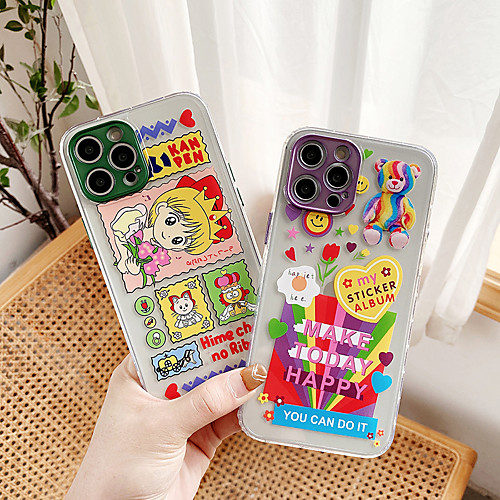 

Phone Case For Apple Back Cover iPhone 12 Pro Max 11 SE 2020 X XR XS Max 8 7 Shockproof Dustproof Cartoon TPU