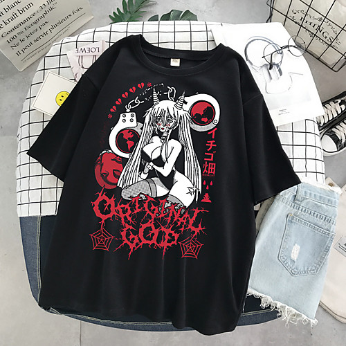

Inspired by Grunge Cosplay Cosplay Costume T-shirt Polyester / Cotton Blend Print T-shirt For Women's / Men's