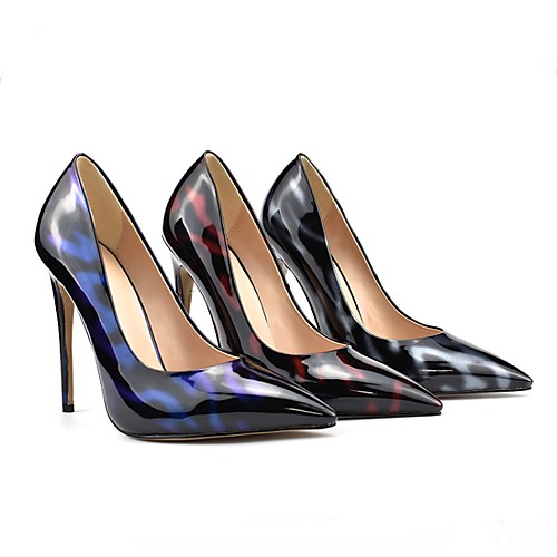 

Women's Heels Stiletto Heel Pointed Toe PU Synthetics Burgundy Blue Gray