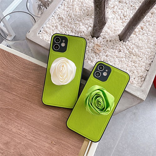 

Phone Case For Apple Back Cover iPhone 12 Pro Max 11 SE 2020 X XR XS Max 8 7 Shockproof Dustproof Solid Colored Flower TPU
