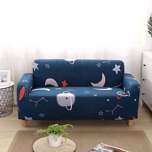 

Cartoon Space Print Dustproof All-powerful Slipcovers Stretch Sofa Cover Super Soft Fabric Couch Cover with One Free Boster Case(Chair/Love Seat/3 Seats/4 Seats)