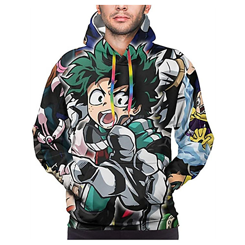 

Inspired by My Hero Academia / Boku No Hero Midoriya Izuku Cosplay Costume Hoodie Terylene 3D Printing Harajuku Graphic Hoodie For Women's / Men's