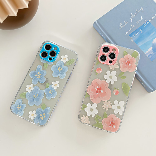

Phone Case For Apple Back Cover iPhone 12 iPhone 11 iPhone 12 Pro Max iPhone XR iPhone 11 Pro iPhone 11 Pro Max iPhone 12 Pro iPhone XS Max iphone 7/8 iphone 7Plus / 8Plus Shockproof Dustproof Flower
