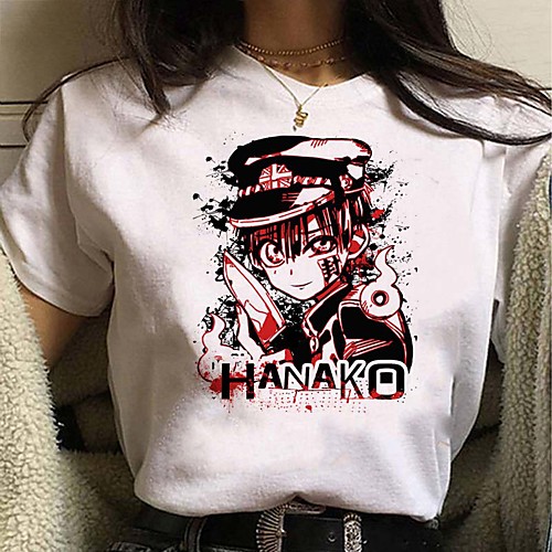 

Inspired by Toilet Bound Hanako kun Cosplay Cosplay Costume T-shirt Polyester / Cotton Blend Print Harajuku Graphic Kawaii T-shirt For Women's / Men's