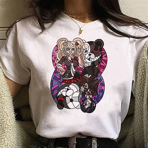 

Inspired by Danganronpa V3 Cosplay Anime Cartoon Polyester / Cotton Blend Print Harajuku Graphic Kawaii T-shirt For Women's / Men's