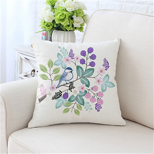 

Double Side Cushion Cover 1PC Faux Linen Soft Decorative Square Throw Pillow Cover Cushion Case Pillowcase for Sofa Bedroom Superior Quality Machine Washable