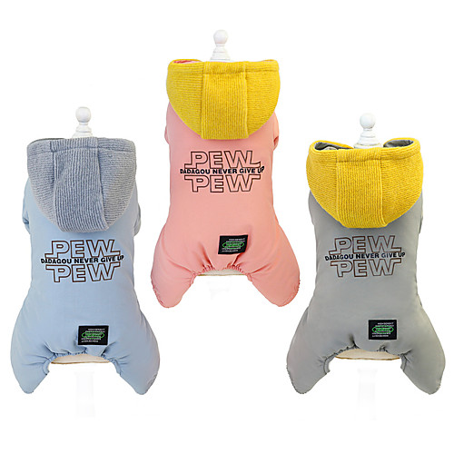 

Dog Cat Coat Sweater Solid Colored Quotes & Sayings Adorable Cute Dailywear Casual / Daily Winter Dog Clothes Puppy Clothes Dog Outfits Warm Red Blue Gray Costume for Girl and Boy Dog Cotton S M L XL